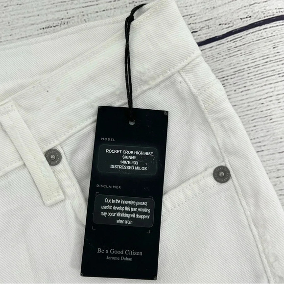 Citizens of Humanity Jeans Rocket High Rise Skinny Crop Distressed Milos 27 NEW - Picture 8 of 13